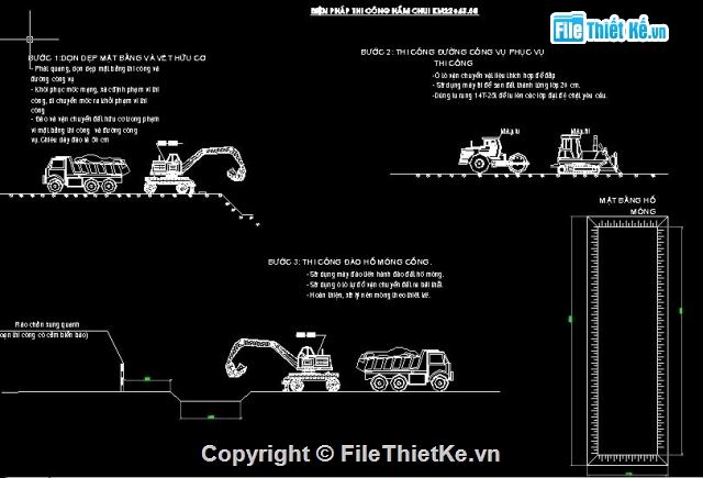 cống tròn,thi công cống,Bản vẽ thi công,Bản vẽ cống hộp,Bản vẽ cống tròn,bản vẽ biện pháp thi công